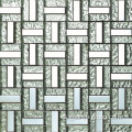 Aluminio Mix Bump Mosaico de bloque de vidrio